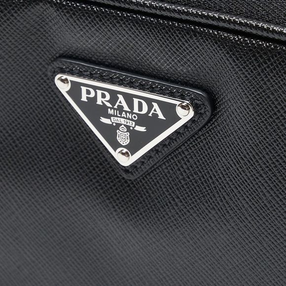 Prada Saffiano Leather Black Shoulder Bag - Picture 5 of 5